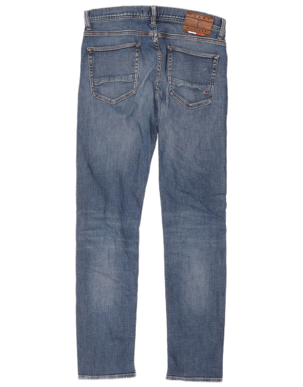 Jeans slim da uomo Tommy Hilfiger W34 L31 cotone blu