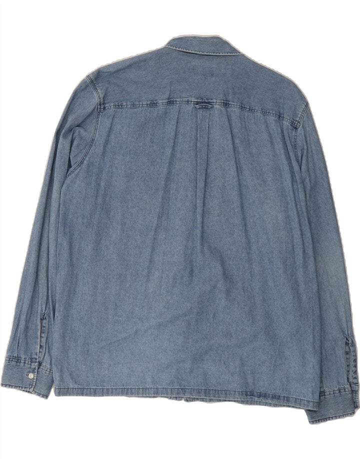 JACK & JONES Mens Denim Shirt 2XL Blue Cotton Vintage Jack & Jones and Second-Hand Jack & Jones from Messina Hembry 