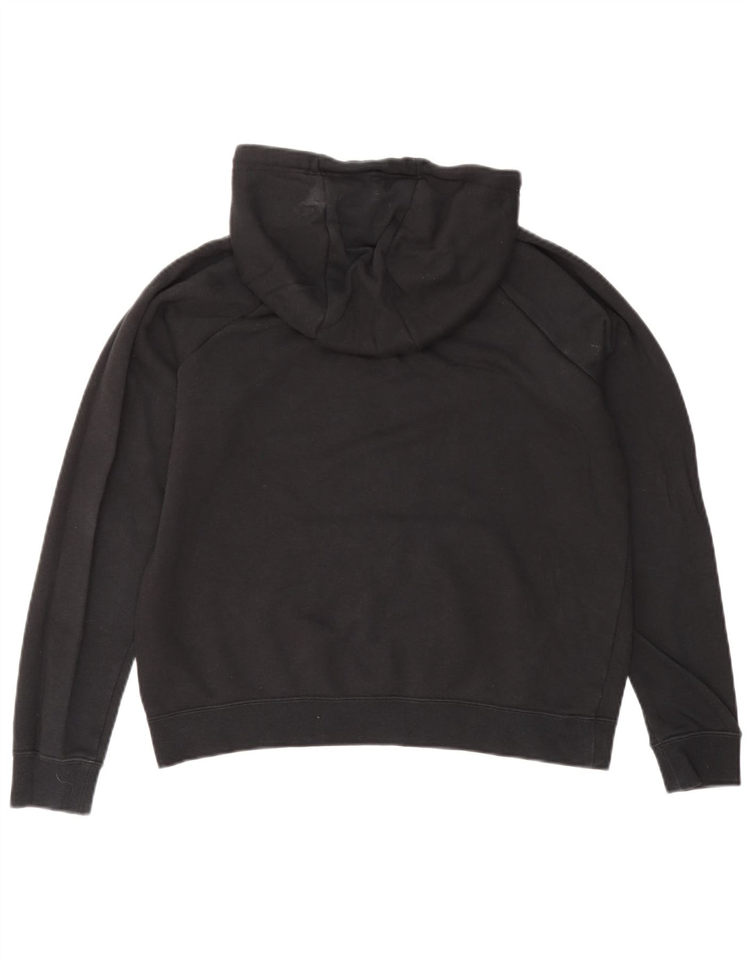 Felpa con cappuccio oversize da donna Nike UK 14 cotone medio nero