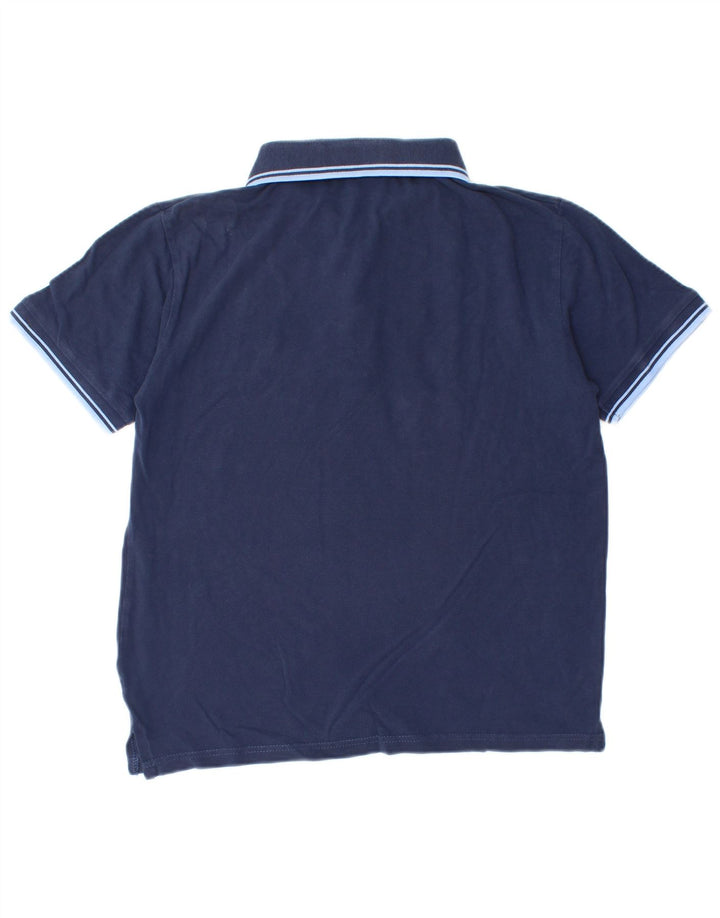 Polo da uomo Lotto a righe medie blu navy