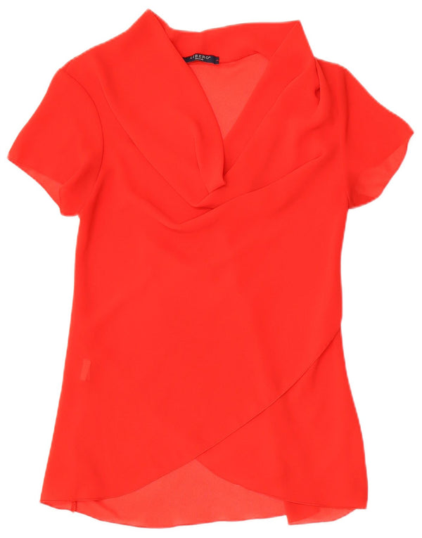 Camicetta da donna Libero Top UK 10 Small Rosso Poliestere
