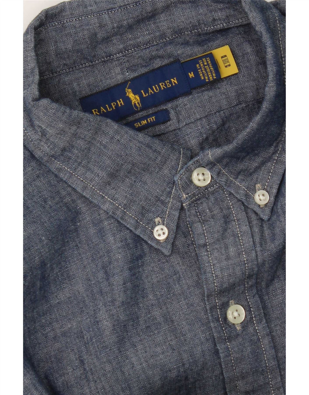 Camicia slim fit da uomo Ralph Lauren blu navy medio