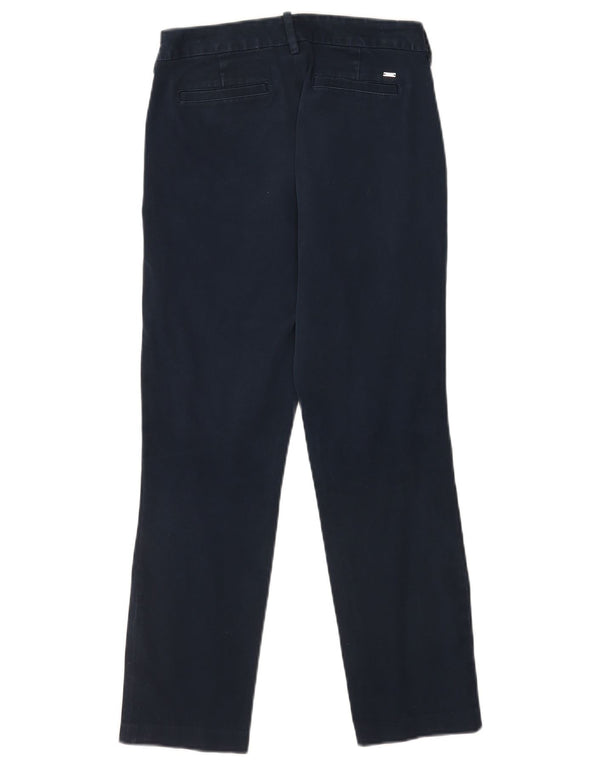 Pantaloni chino dritti da donna Tommy Hilfiger US 6 Medium W26 L27 Blu Navy