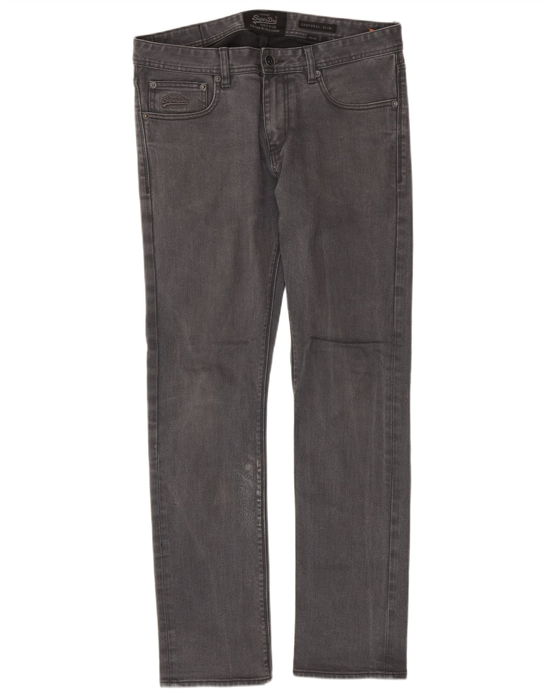 Jeans uomo corporal slim Superdry W33 L32 cotone grigio