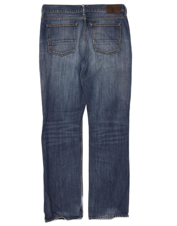 Jeans dritti regolari da uomo Tommy Hilfiger W36 L34 cotone blu