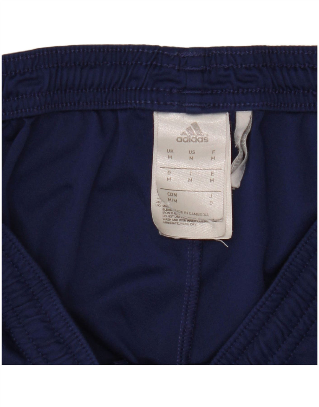 Pantaloncini sportivi Adidas Climalite da uomo medi in poliestere blu navy