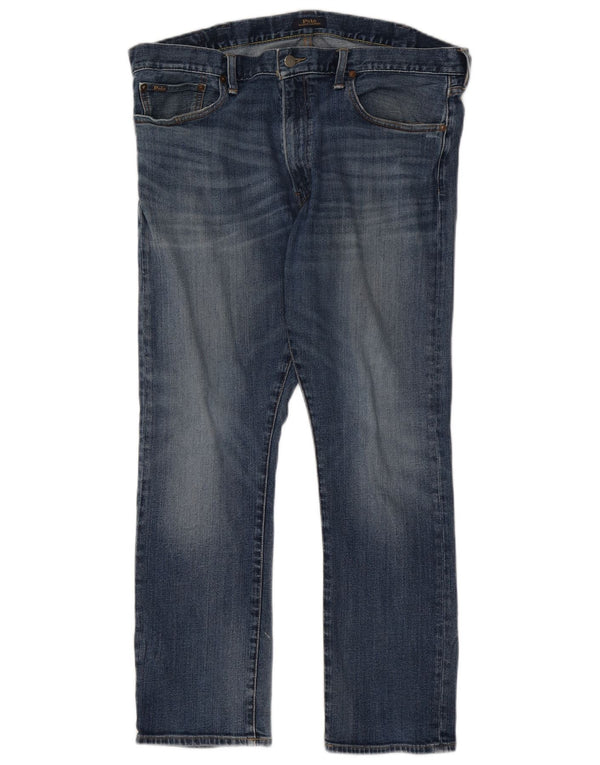 Jeans dritti da uomo Polo Ralph Lauren W38 L30 cotone blu