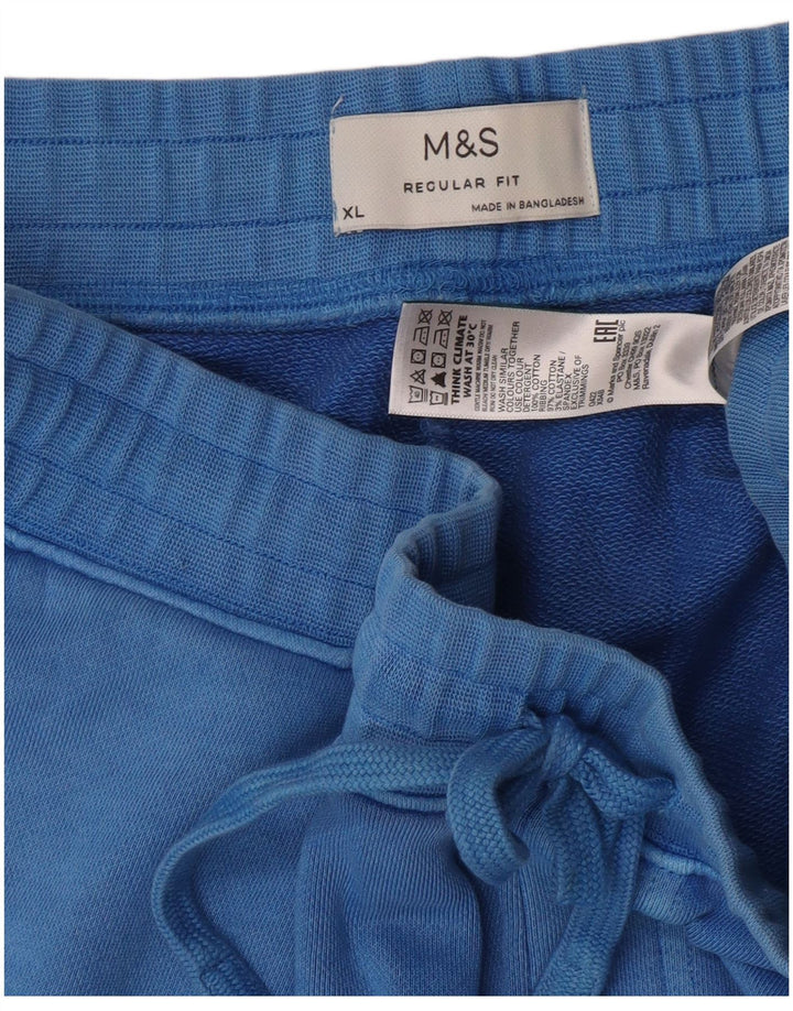 Pantaloncini sportivi vestibilità regolare da uomo Marks & Spencer XL in cotone blu