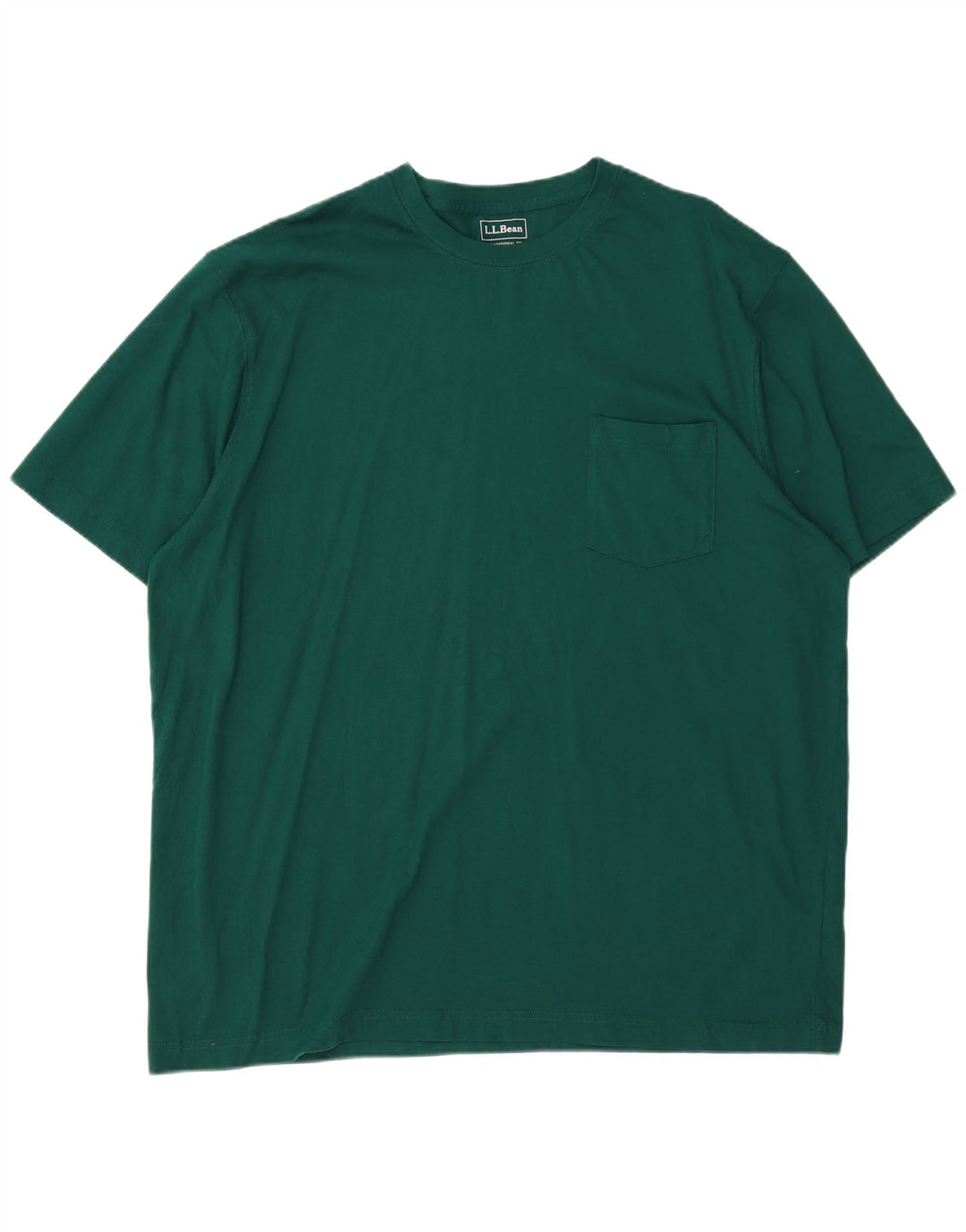 T-shirt da uomo dal taglio tradizionale L.L.BEAN Top XL in cotone verde