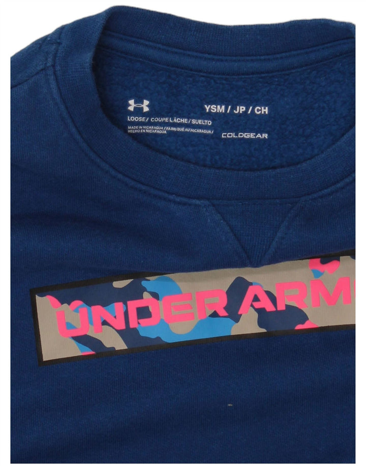 Under Armour Ragazzi Cold Gear Graphic Felpa Maglione 7-8 anni Piccolo Blu