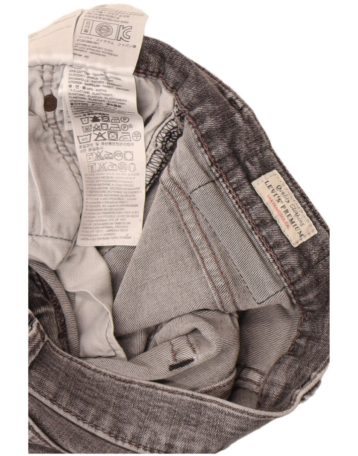 Jeans slim da uomo Levi's W32 L32 cotone grigio