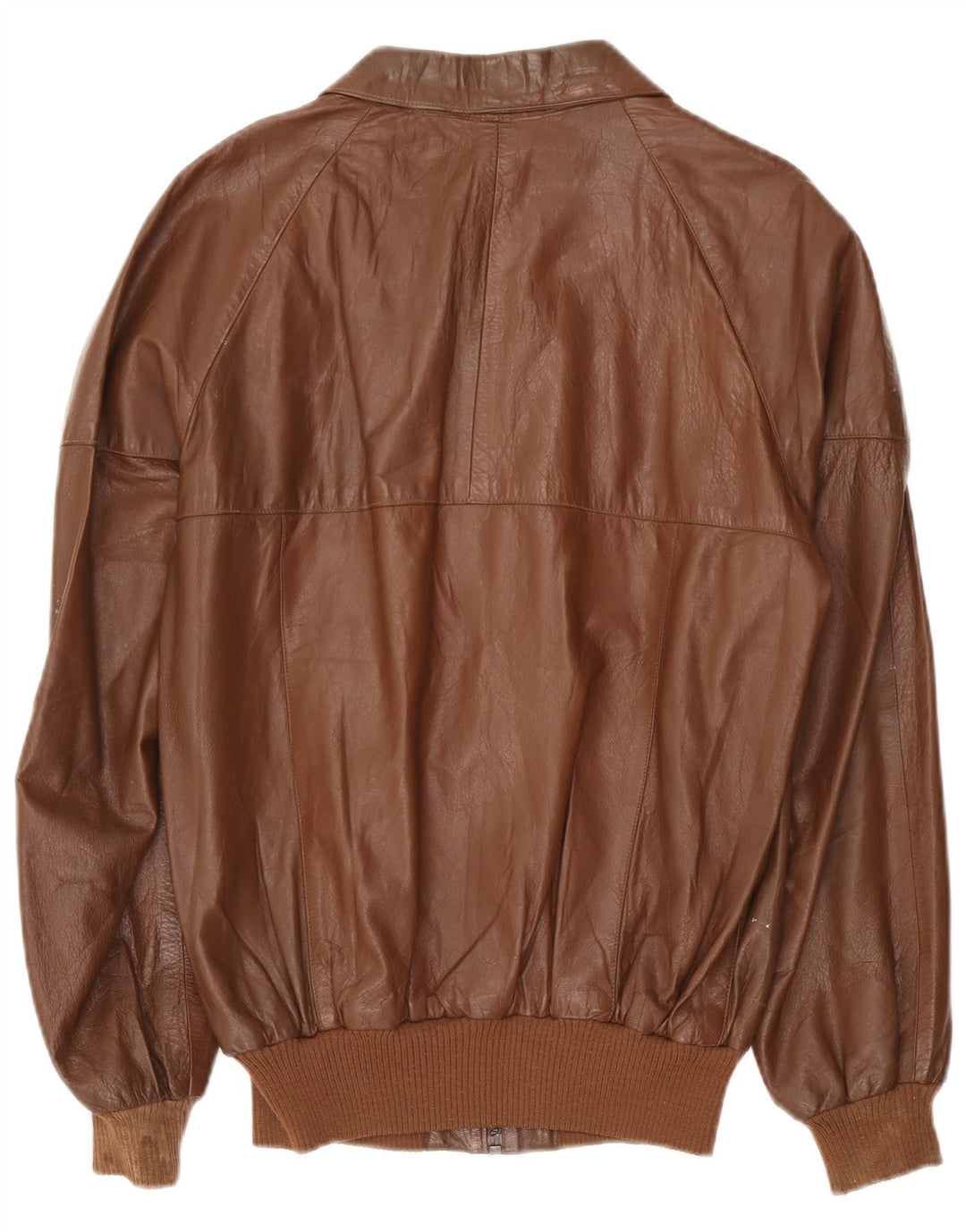 Giacca in pelle vintage da uomo UK 38 Marrone medio