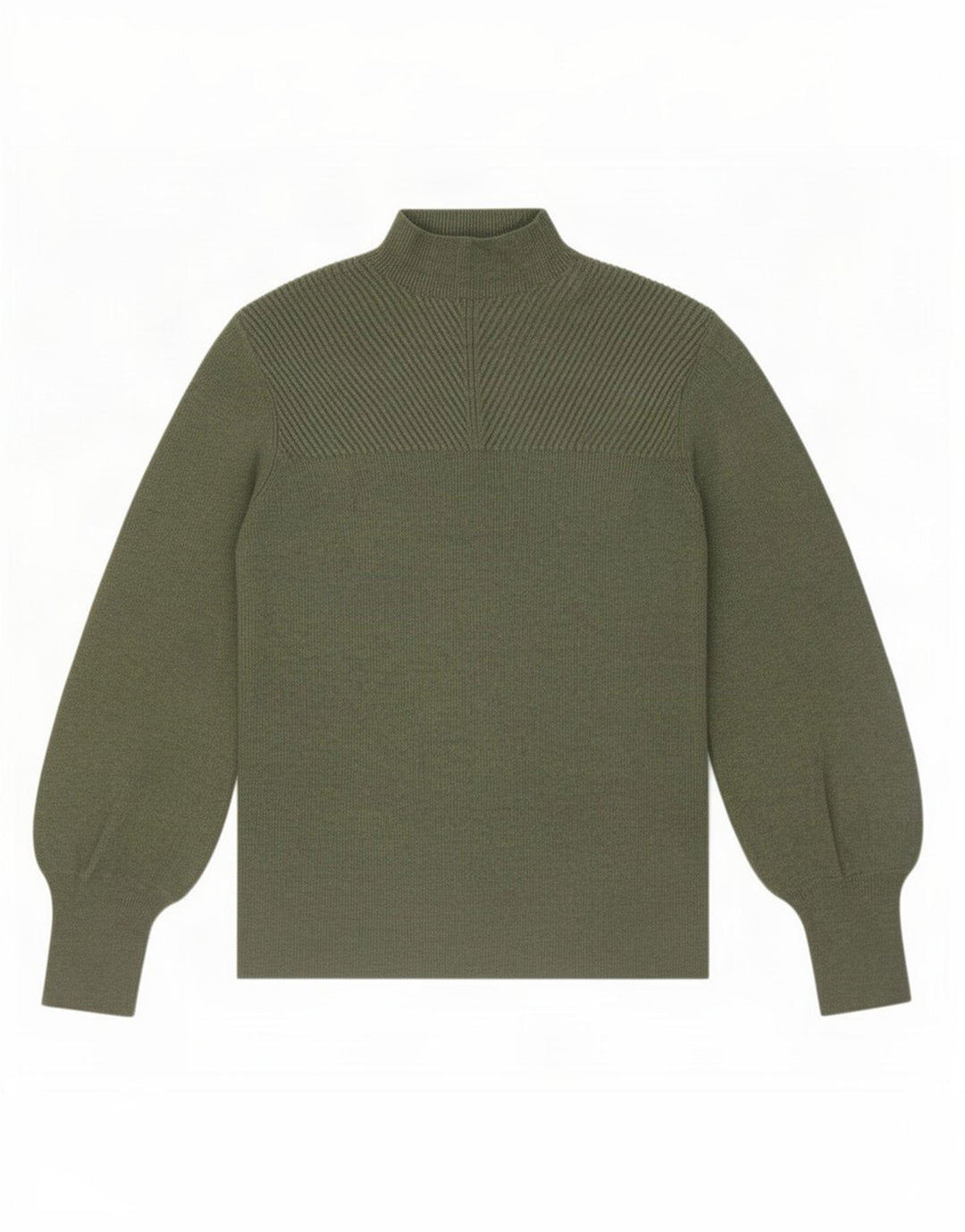 Maglione maglione a collo alto da donna Marks & Spencer UK 14 Verde medio