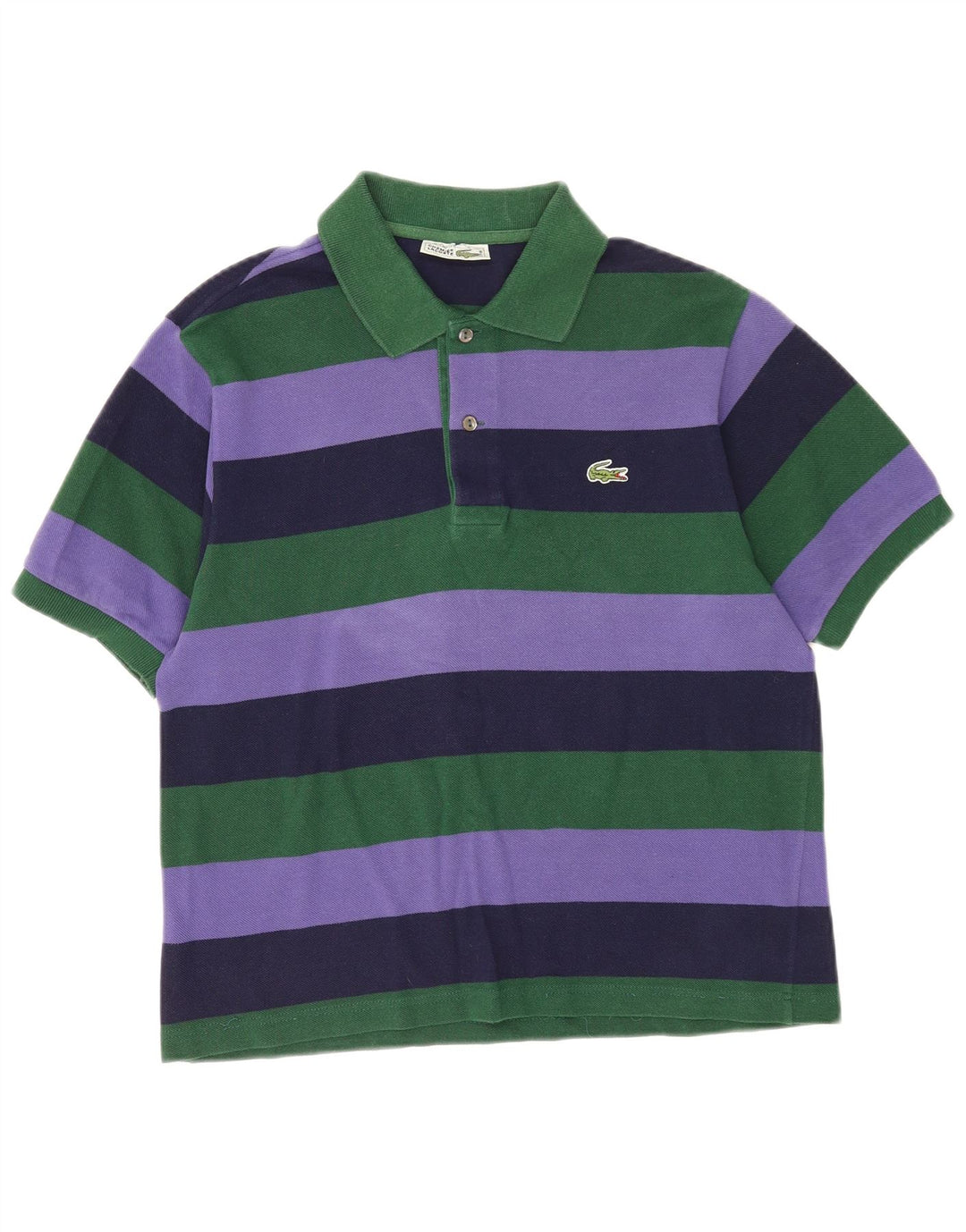Polo da uomo Lacoste taglia 4 media a righe multicolore