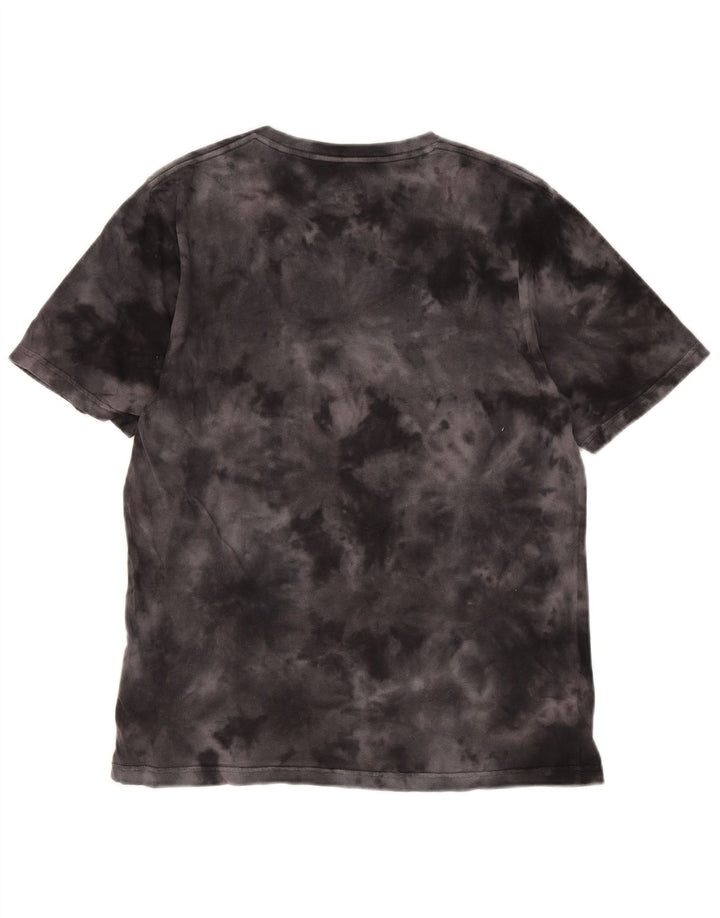 T-shirt grafica da uomo Hurley Top in cotone tie-dye medio nero