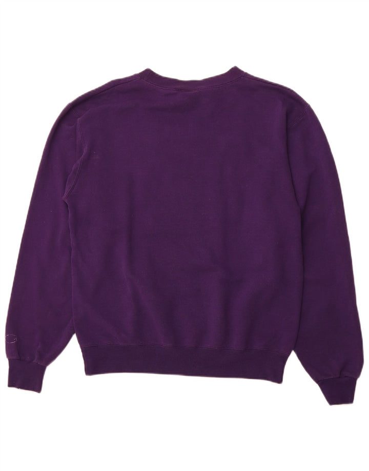 CHAMPION Mens Graphic Sweatshirt Jumper Small Purple