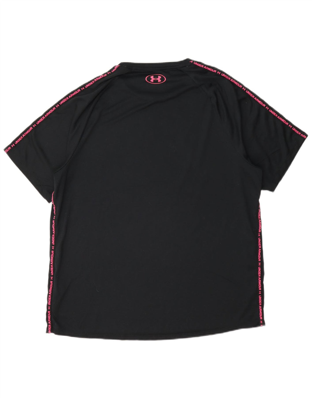T-shirt grafica da uomo Under Armour Top grande in poliestere nero