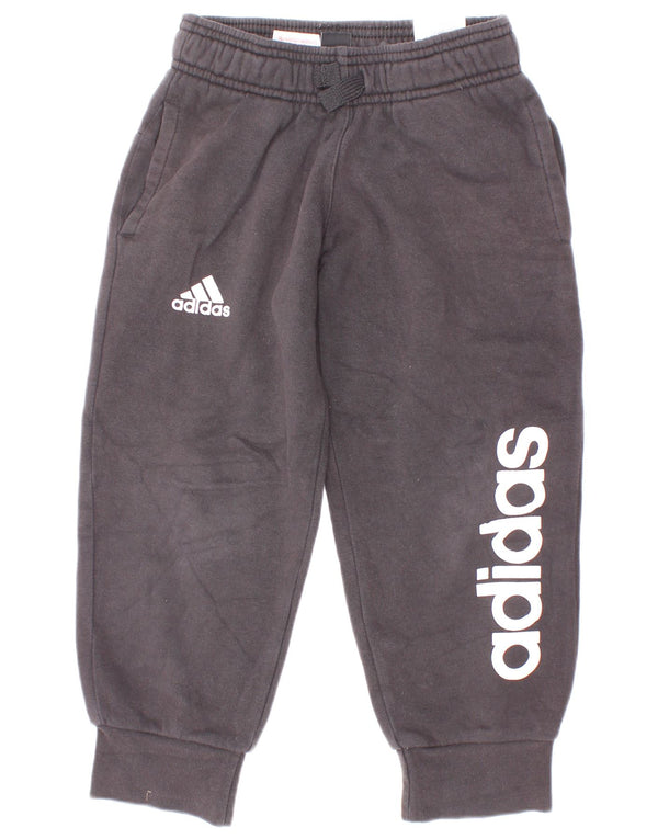 Pantaloni da tuta grafica da ragazzo Adidas Joggers 4-5 anni in cotone nero