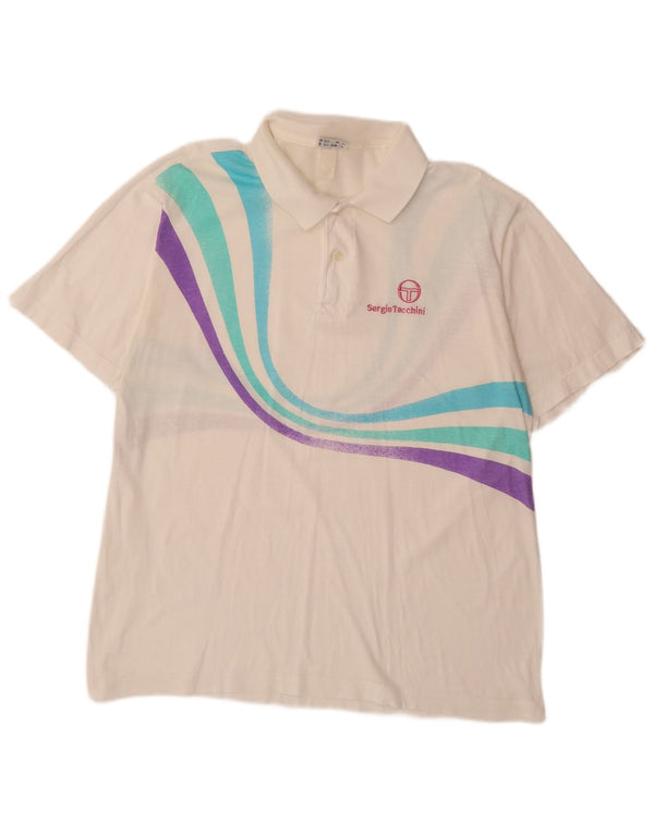 Polo da uomo SERGIO TACCHINI EU 52 Large White Striped
