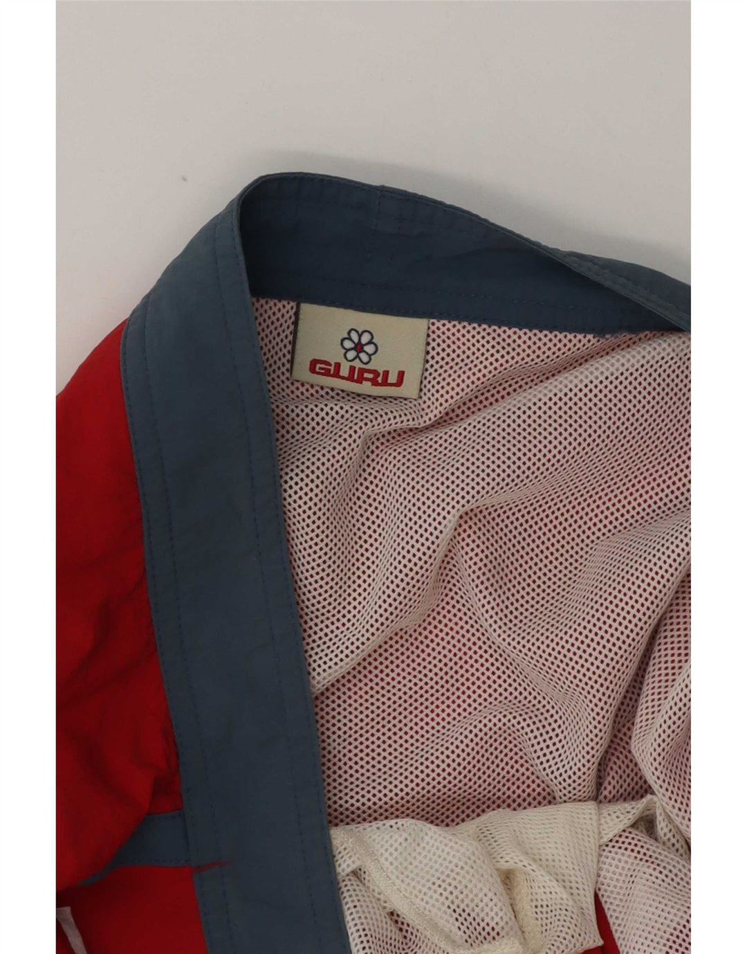 Pantaloncini da bagno grafici da uomo Guru, grandi, colore rosso