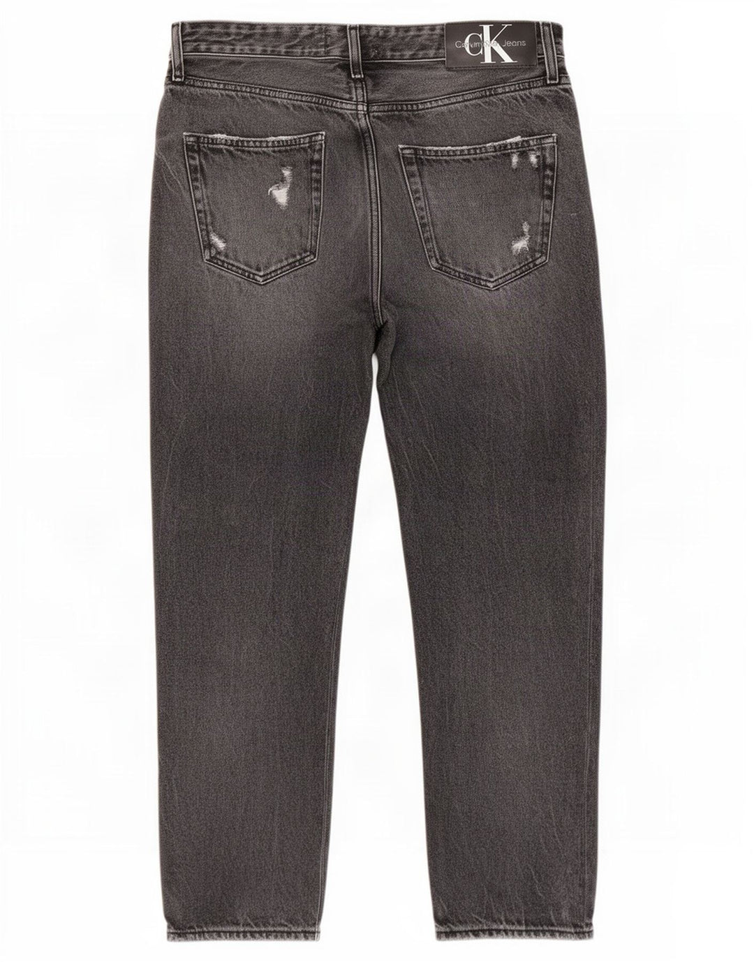 Jeans slim invecchiati da uomo Calvin Klein W31 L27 Grigi