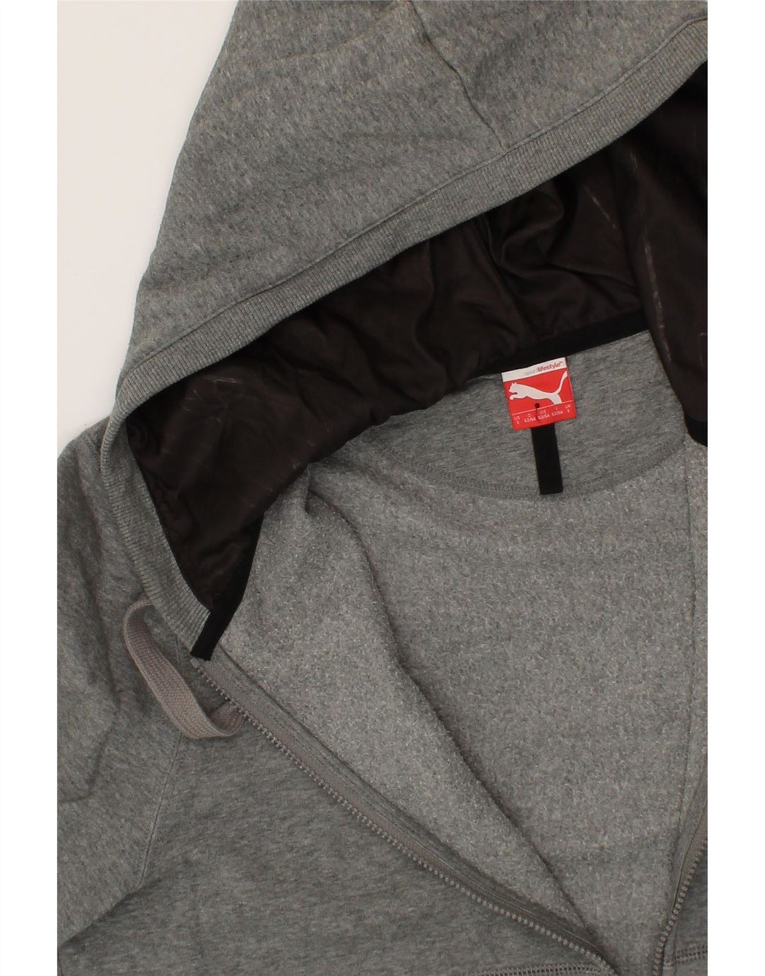 PUMA Mens Zip Hoodie Sweater Large Grey Cotton Vintage Puma and Second-Hand Puma from Messina Hembry 