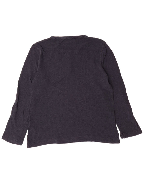 Top HUGO BOSS da uomo slim fit a maniche lunghe 2XL cotone blu navy