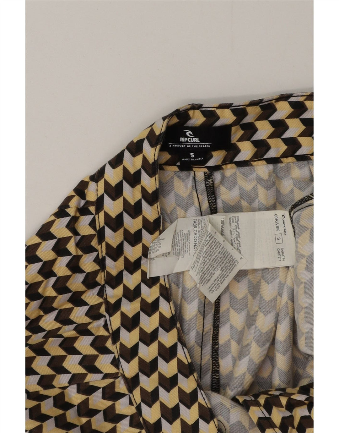 Minigonna da donna Rip Curl piccola W28 Lyocell geometrico multicolore