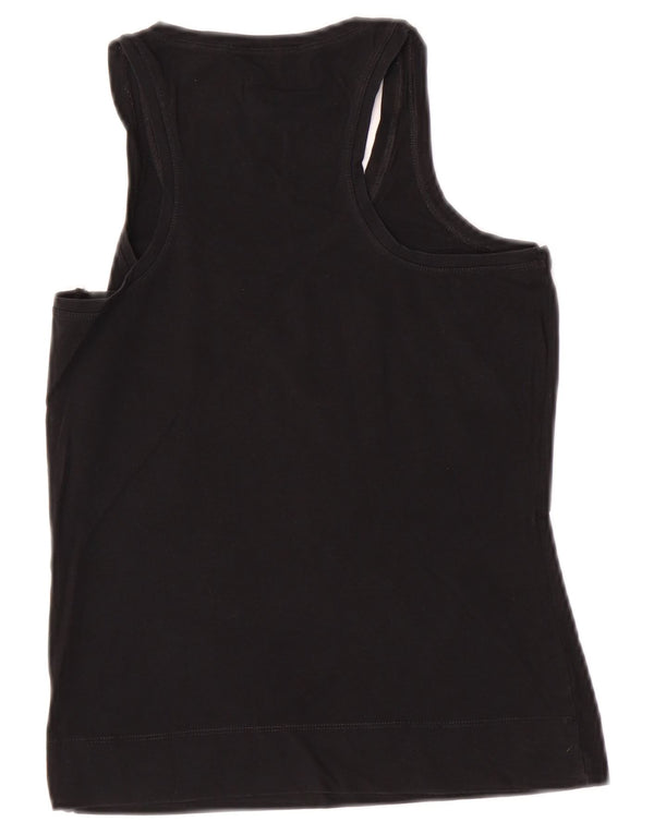 Liu Jo Womens Vest Top UK 6 XS Black Cotton