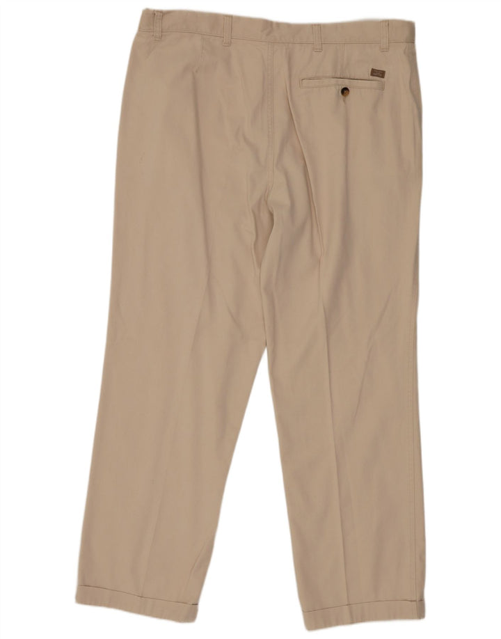 Pantaloni chino regolari con pegged da uomo Marks & Spencer W38 L31 in cotone beige