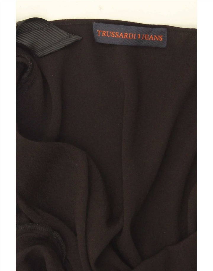 Top Trussardi Donna con Spalle Scoperte IT 48 XL Viscosa Nera
