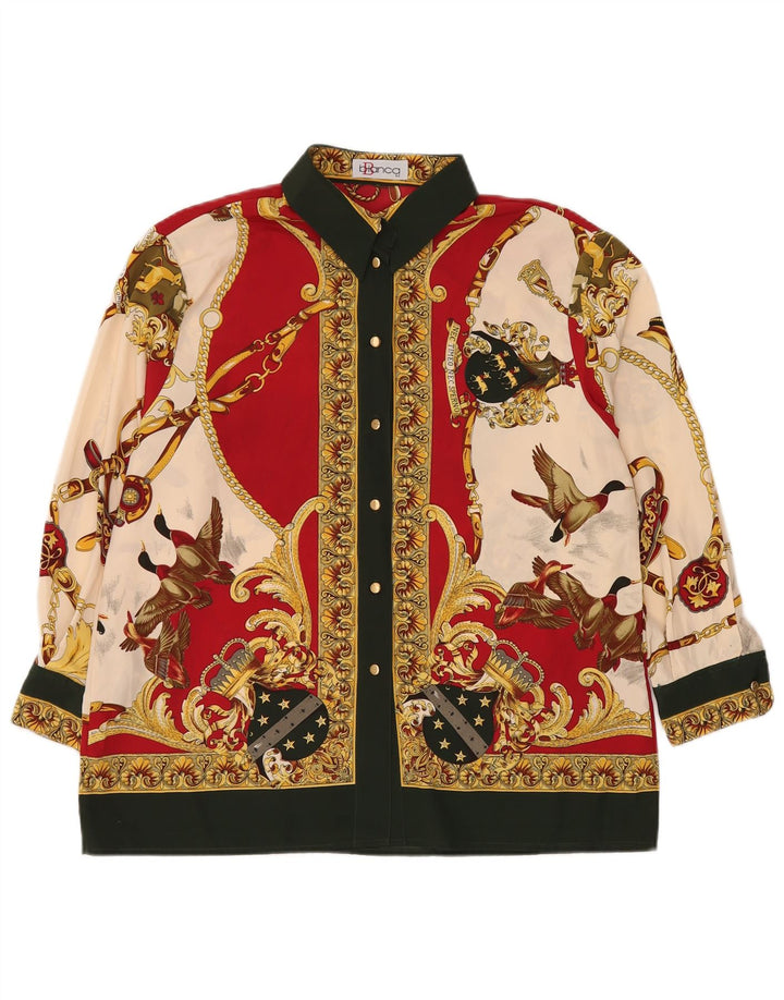 BIANCA Camicetta grafica da donna EU 42 grande multicolore