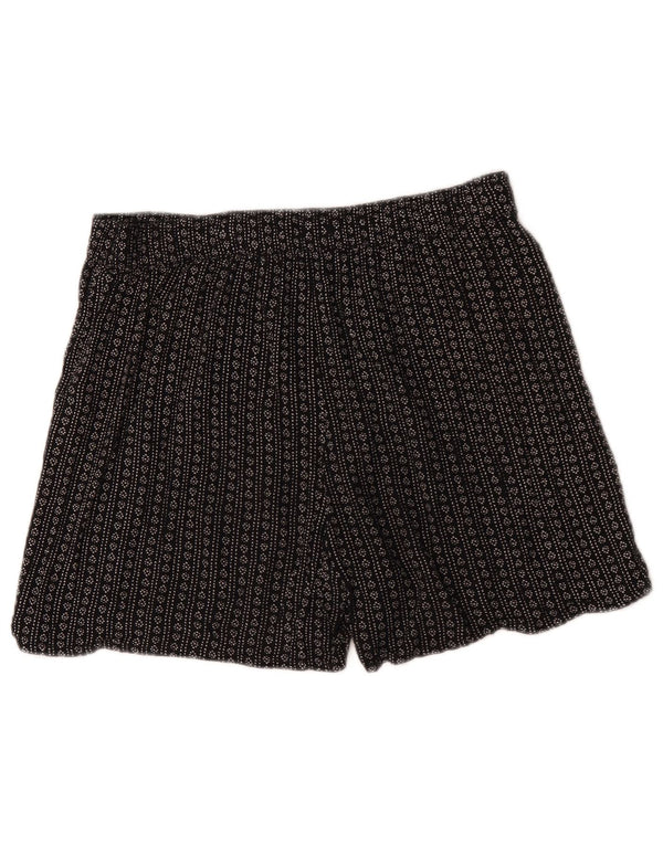 Pantaloncini modello astratto da donna Marks & Spencer UK 12 medi W34 neri