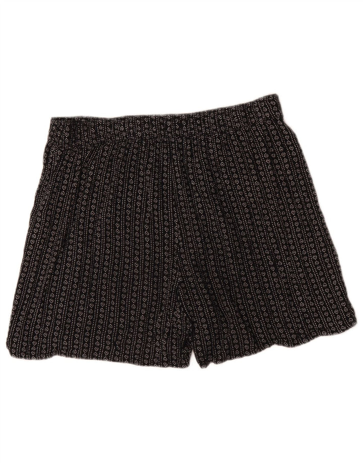 Pantaloncini modello astratto da donna Marks & Spencer UK 12 medi W34 neri