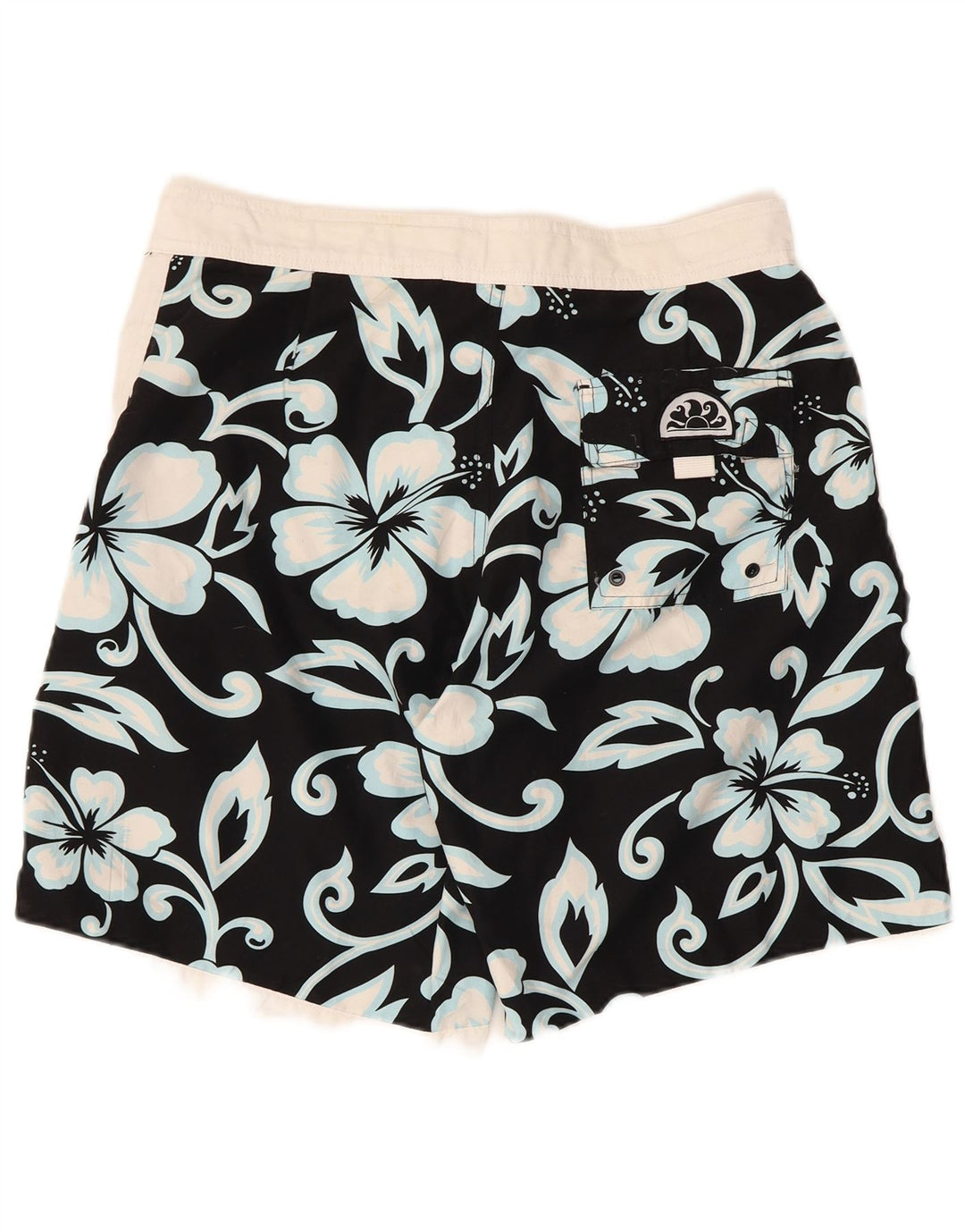 Pantaloncini da bagno da uomo Sundek IT 50 Large Nero Floreale Poliestere