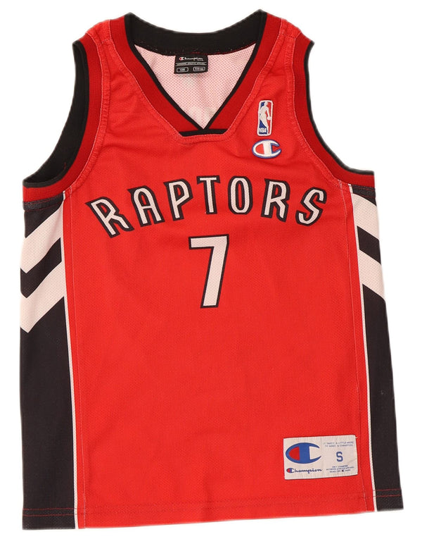 Canotta grafica Champion per ragazzi dei Toronto Raptors, 7-8 anni, colore rosso