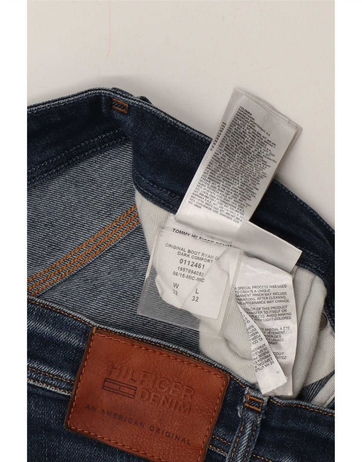 Jeans bootcut da uomo Tommy Hilfiger W32 L32 cotone blu