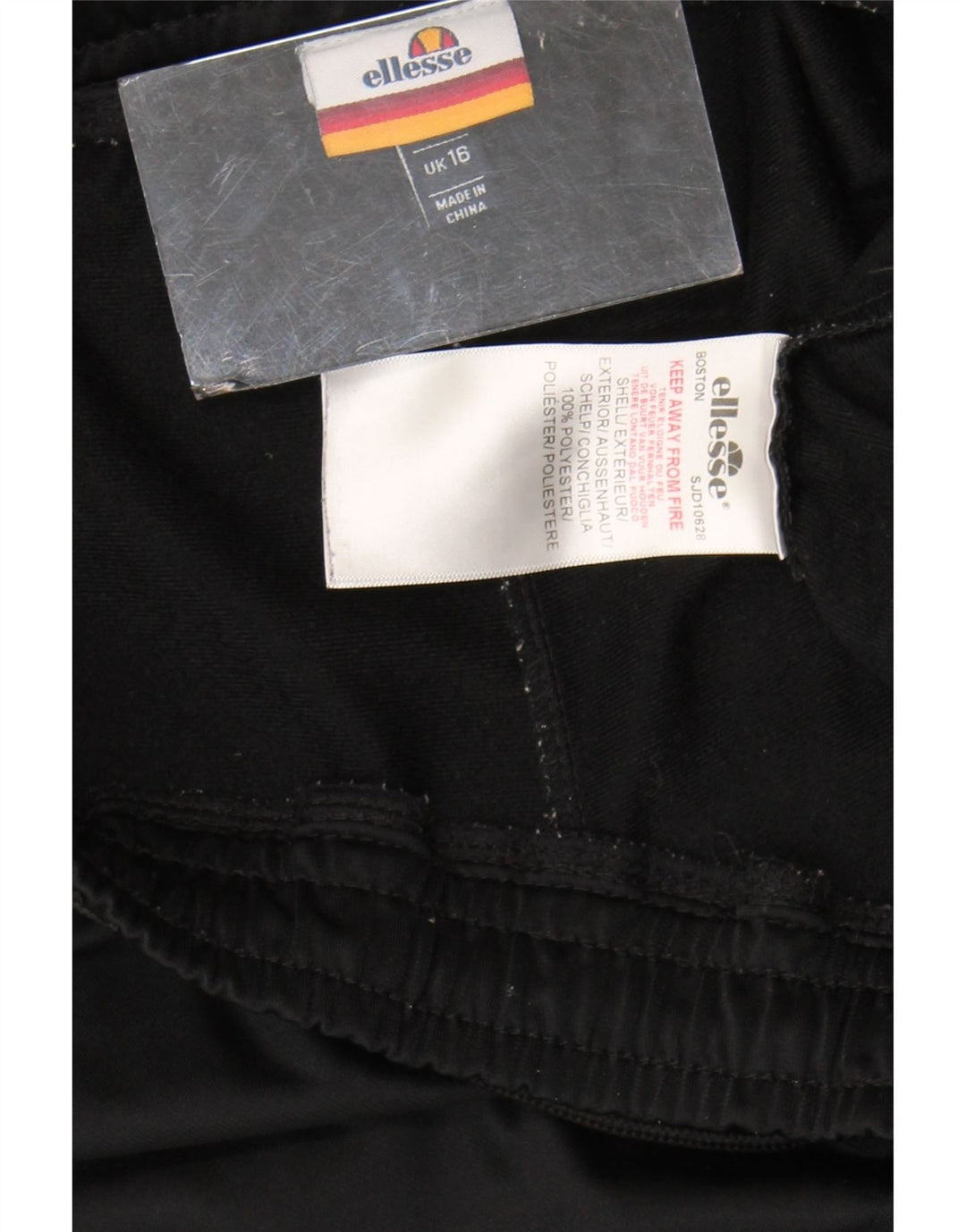 Pantaloncini sportivi da donna Ellesse UK 16 Large Nero Poliestere