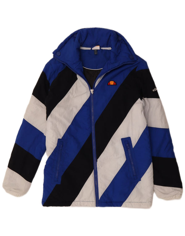 Giacca a vento da uomo Ellesse UK 36 Small Blue Colourblock in poliammide