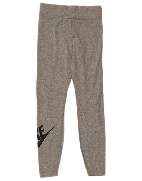 Leggings grafici da donna Nike UK 8 piccoli in cotone grigio