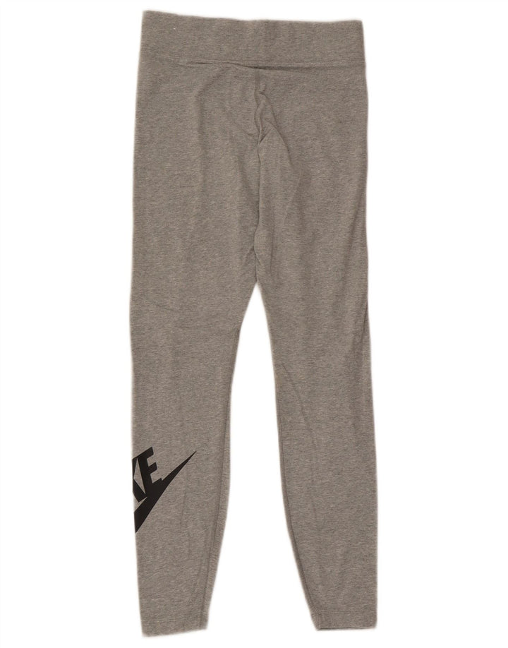 Leggings grafici da donna Nike UK 8 piccoli in cotone grigio