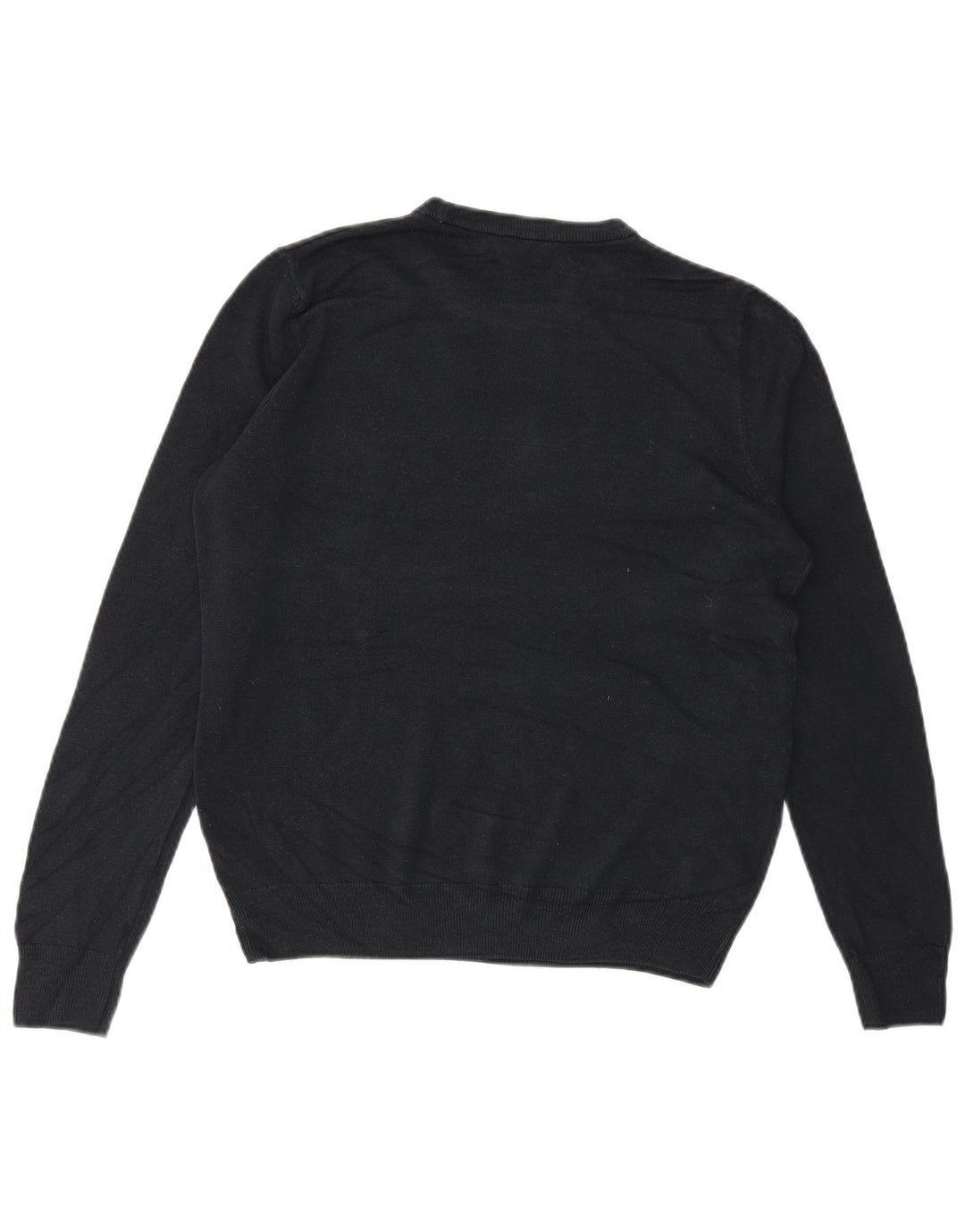 MARKS & SPENCER Maglione maglione girocollo da uomo medio blu navy acrilico