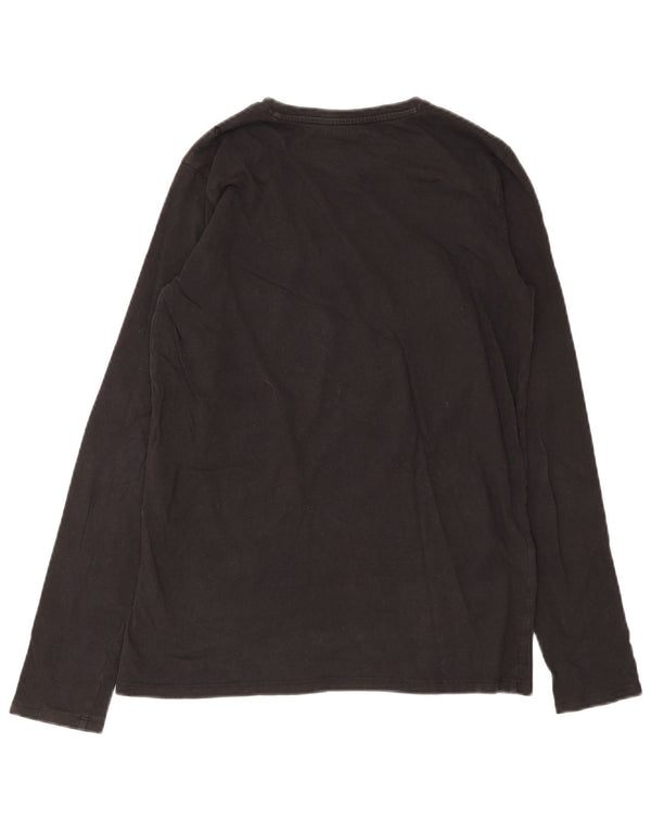 Top grafico da ragazzo Guess manica lunga 15-16 anni Nero