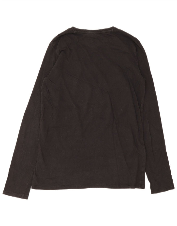 Top grafico da ragazzo Guess manica lunga 15-16 anni Nero