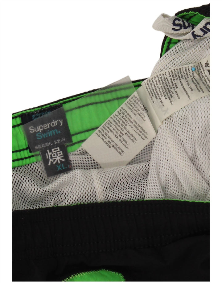 Pantaloncini da bagno grafici da uomo Superdry XL poliestere nero