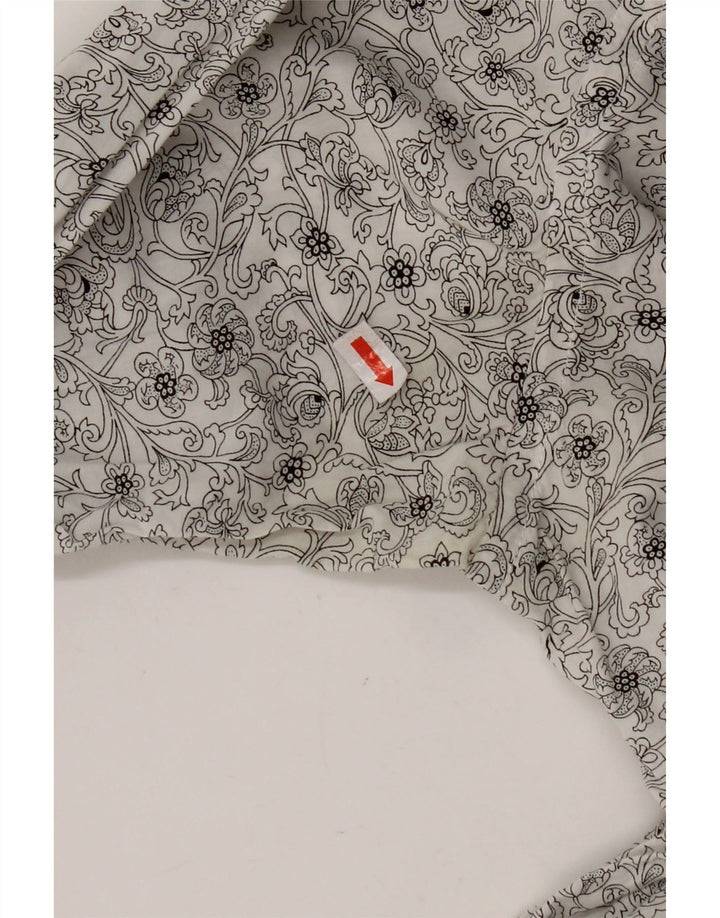 Camicia da uomo TED BAKER taglia 3 cotone floreale bianco medio