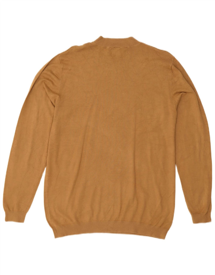 Maglione maglione collo alto da uomo Zara beige medio