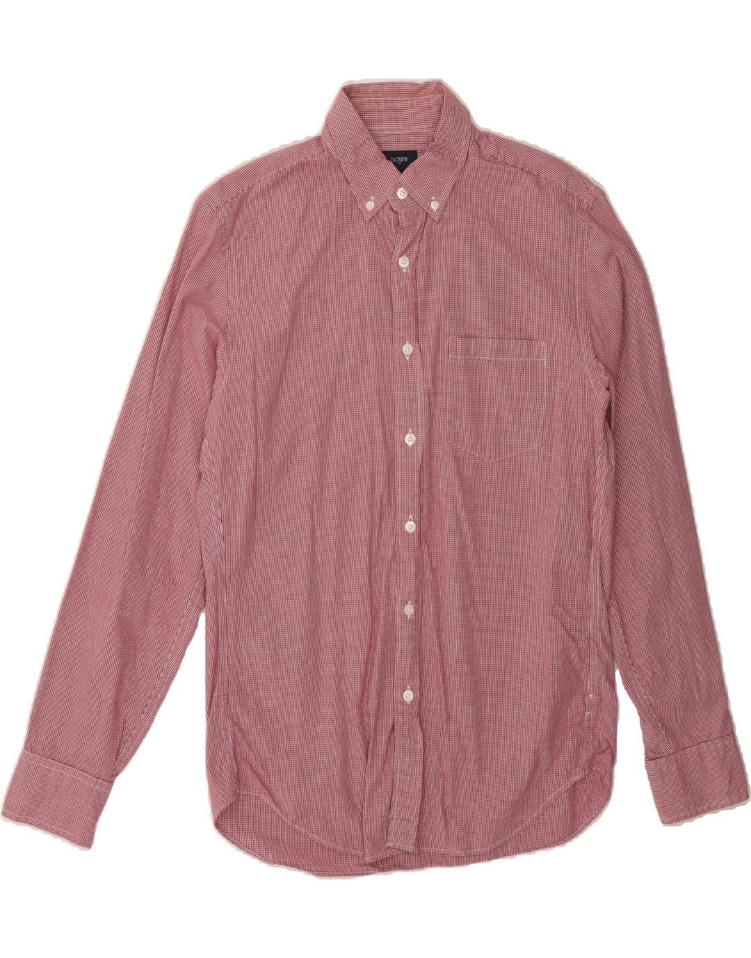 J. CREW Mens Shirt Small Red Gingham Cotton Vintage J. Crew and Second-Hand J. Crew from Messina Hembry 