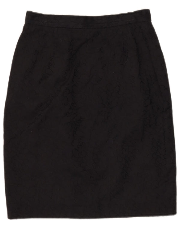 Gonna tubino da donna Nazareno Gabrielli IT 44 media W28 cotone floreale nero