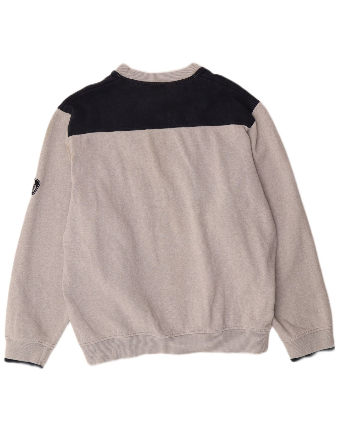 Felpa grafica da uomo Adidas Maglione grande color grigio grigio